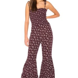Blue Life Fiesta Ruffle Jumper Floral Jumpsuit